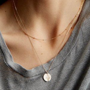 GLDN Wildflower Stacking Necklace-Sterling Silver